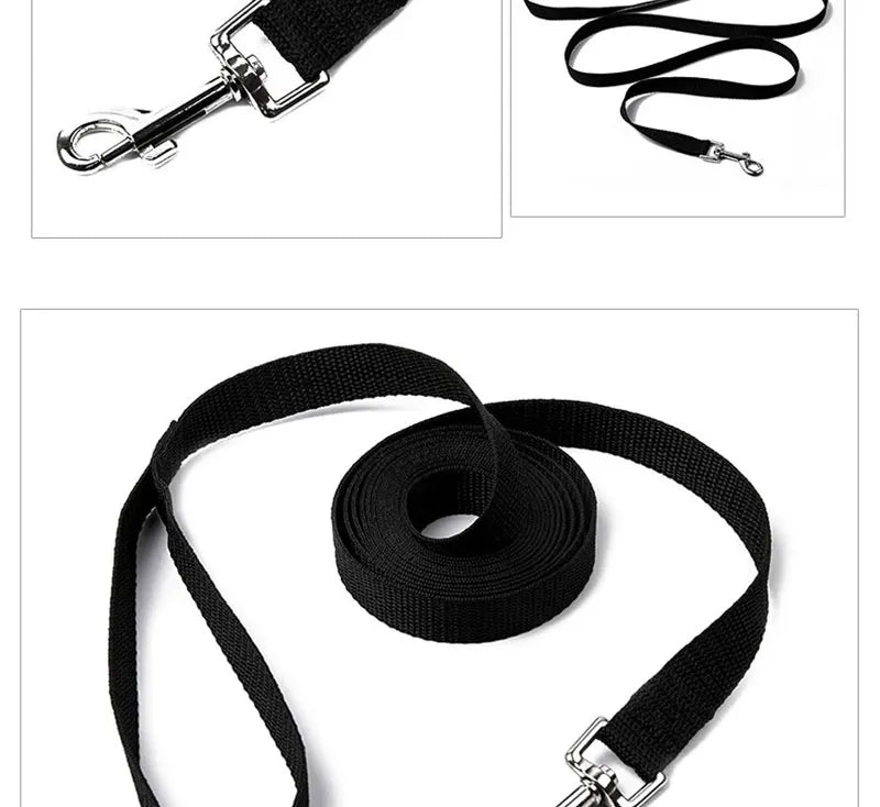 Solid Nylon Dog Leash for Large Dogs