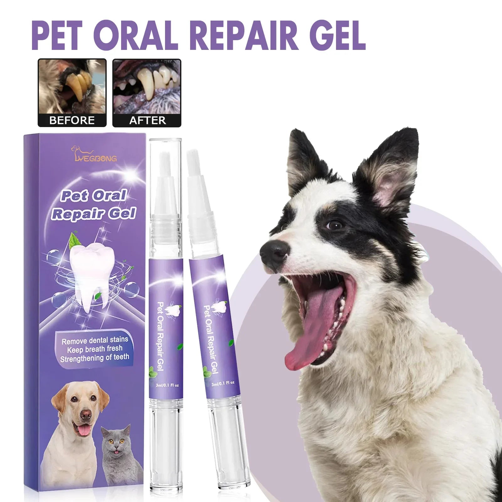 Pet Teeth Cleaning Pen & Oral Gel