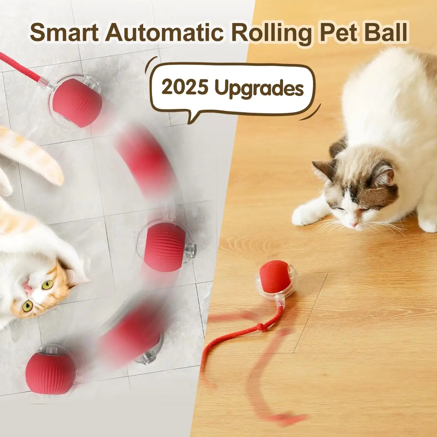 Interactive Rolling Ball Toy for Cats