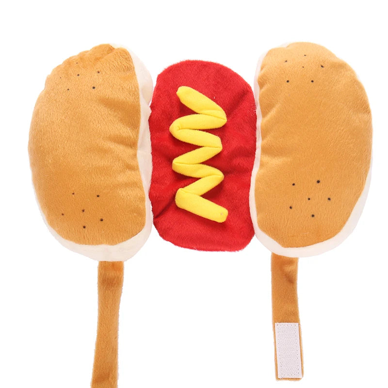 Hot Dog Dog Costume Adjustable Halloween Outfit