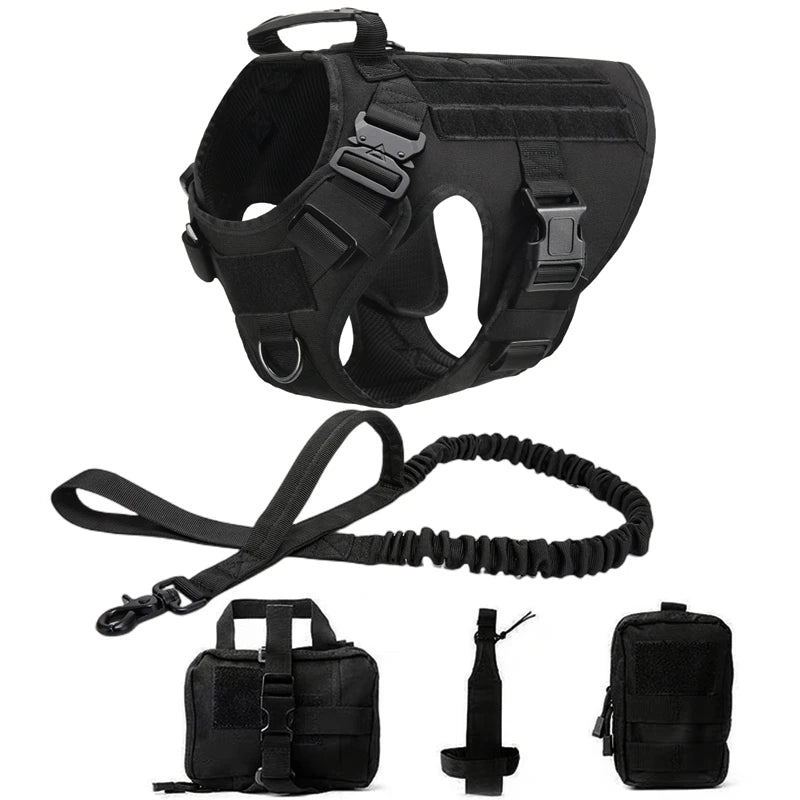 Tactical Dog Harness & Leash Set