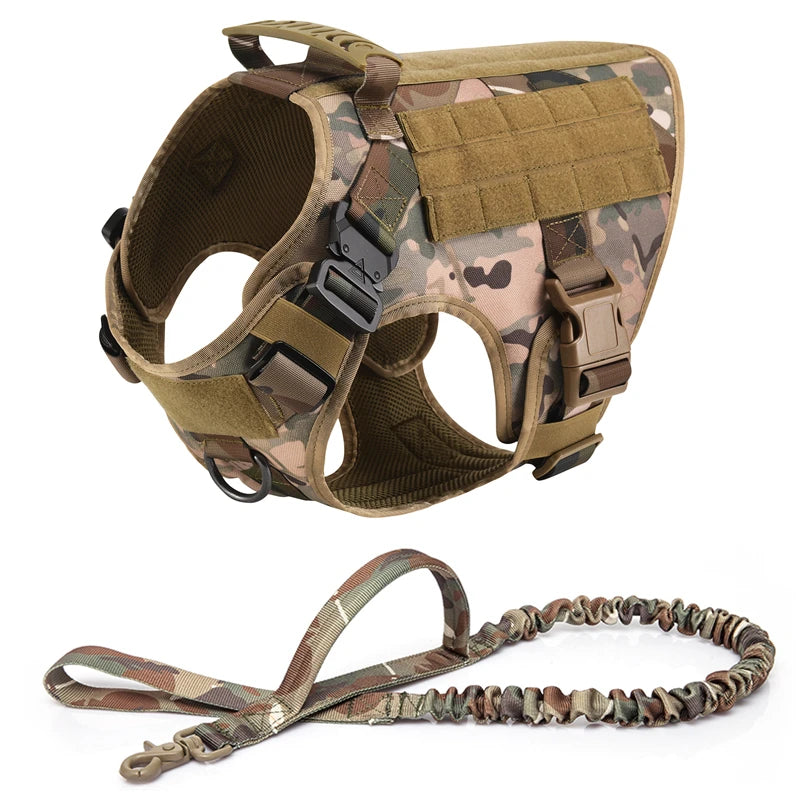 Tactical Dog Harness & Leash Set