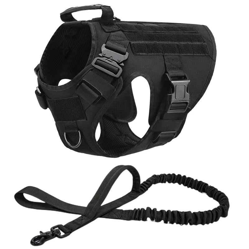 Tactical Dog Harness & Leash Set