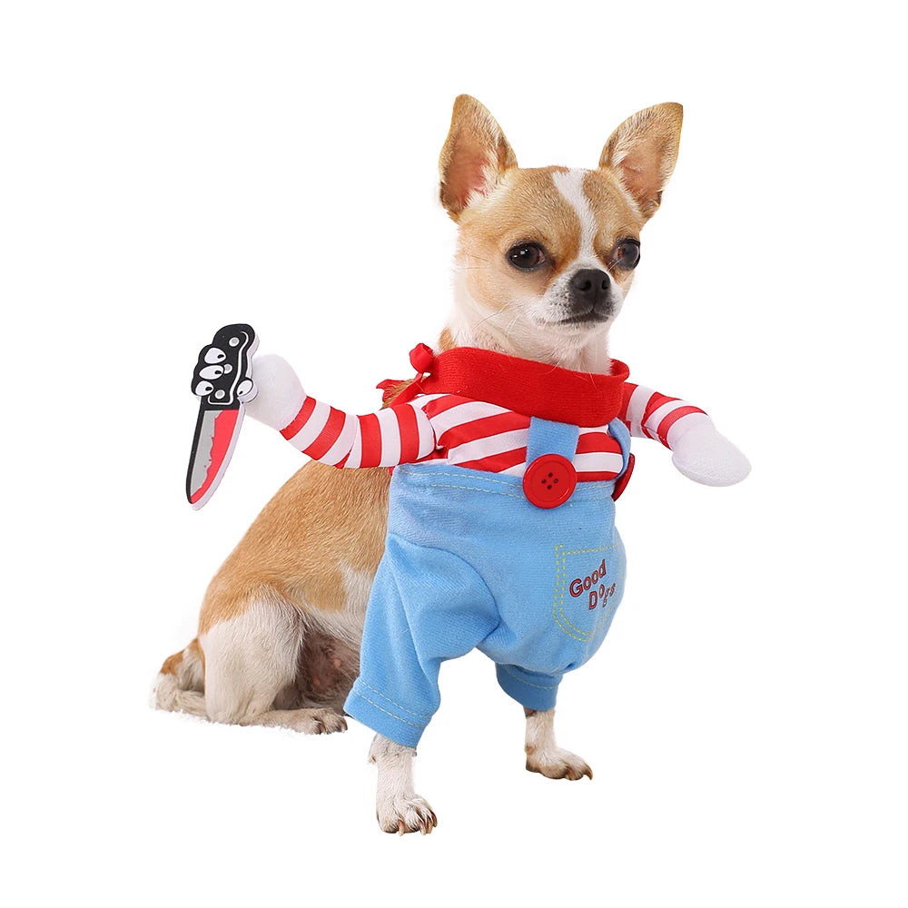 Cute Halloween Dog & Cat Costume Jumpsuit