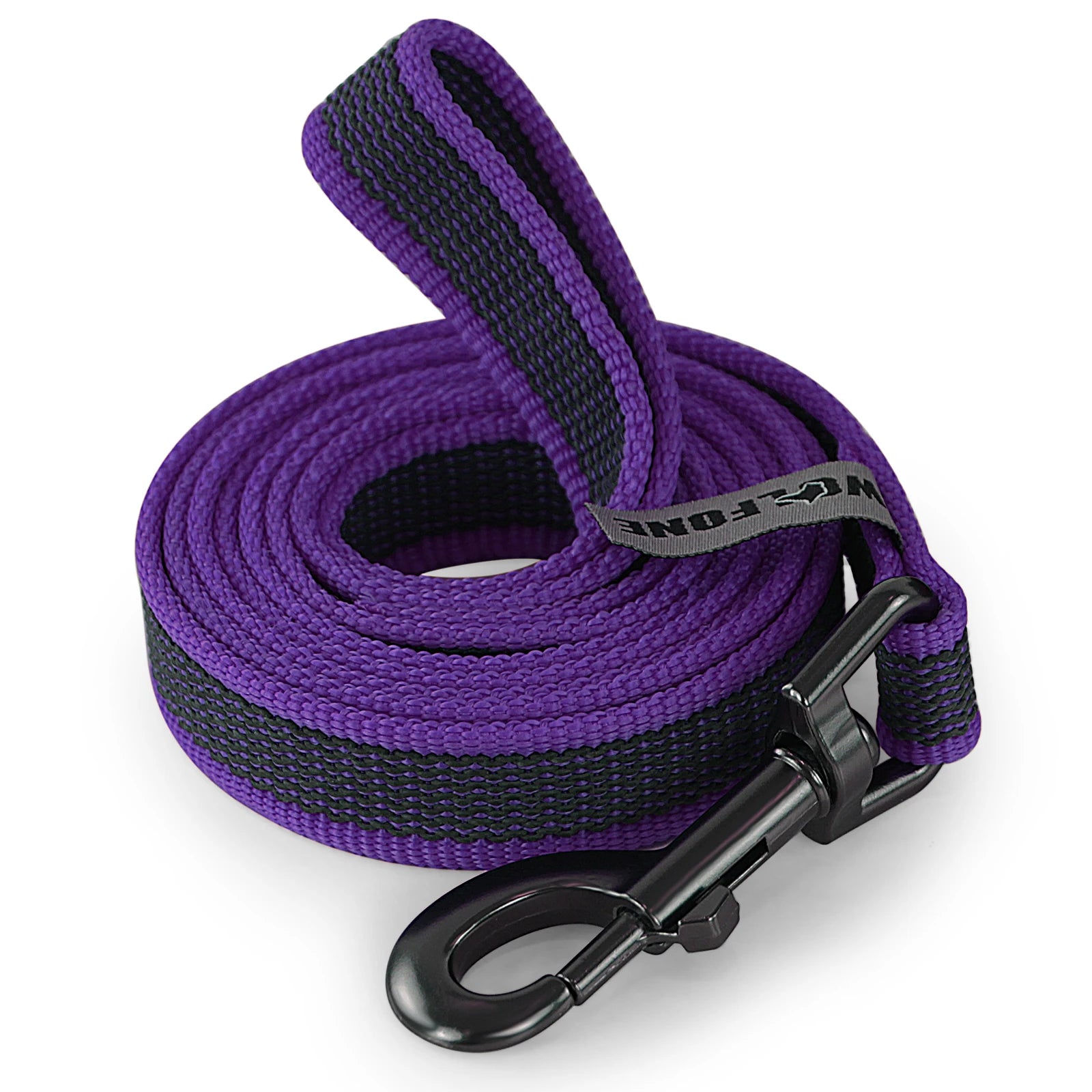 Dual-Color Latex Dog Leash – 1.5–15M