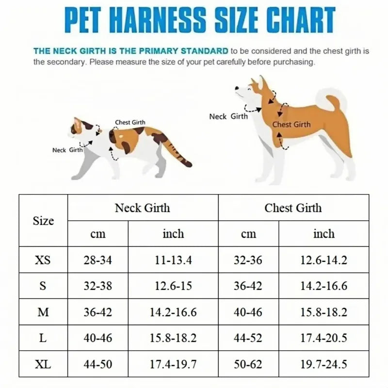 Breathable Dog & Cat Harness Set