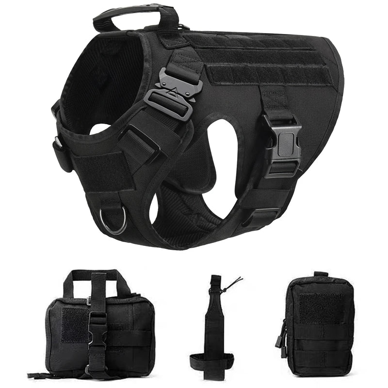 Tactical Dog Harness & Leash Set