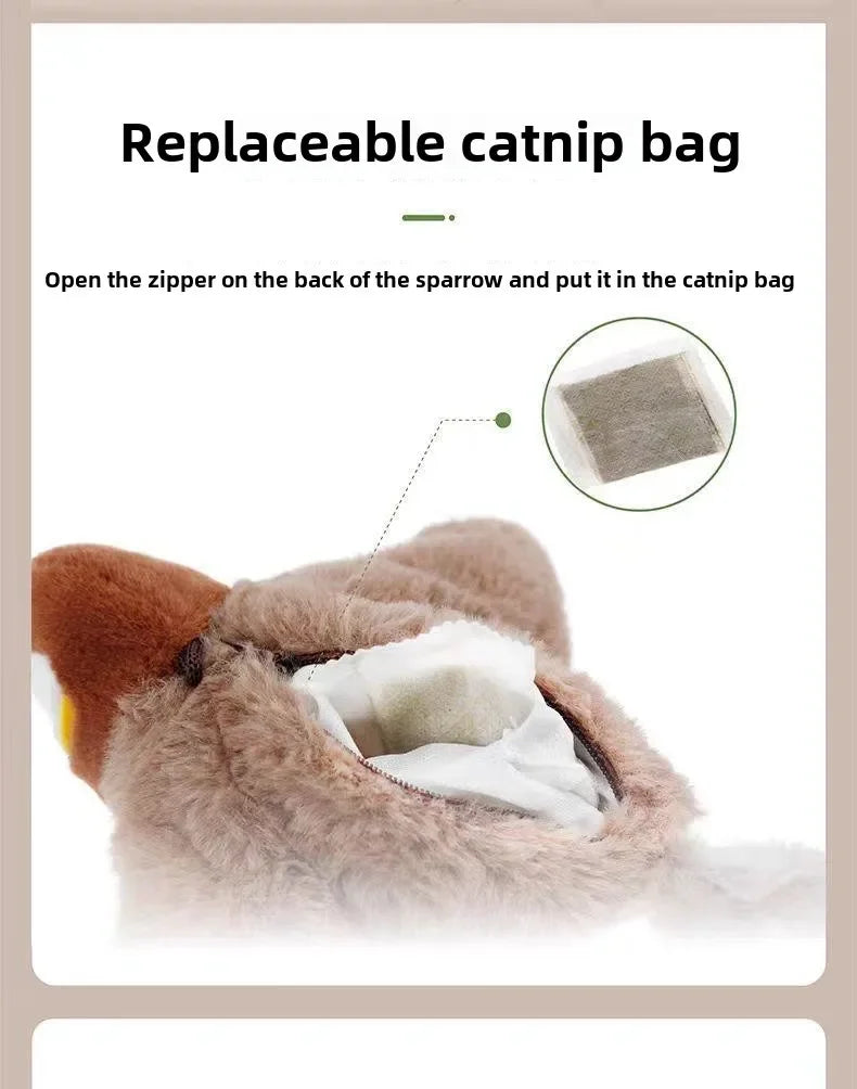 Interactive Catnip Electric Bird Toy