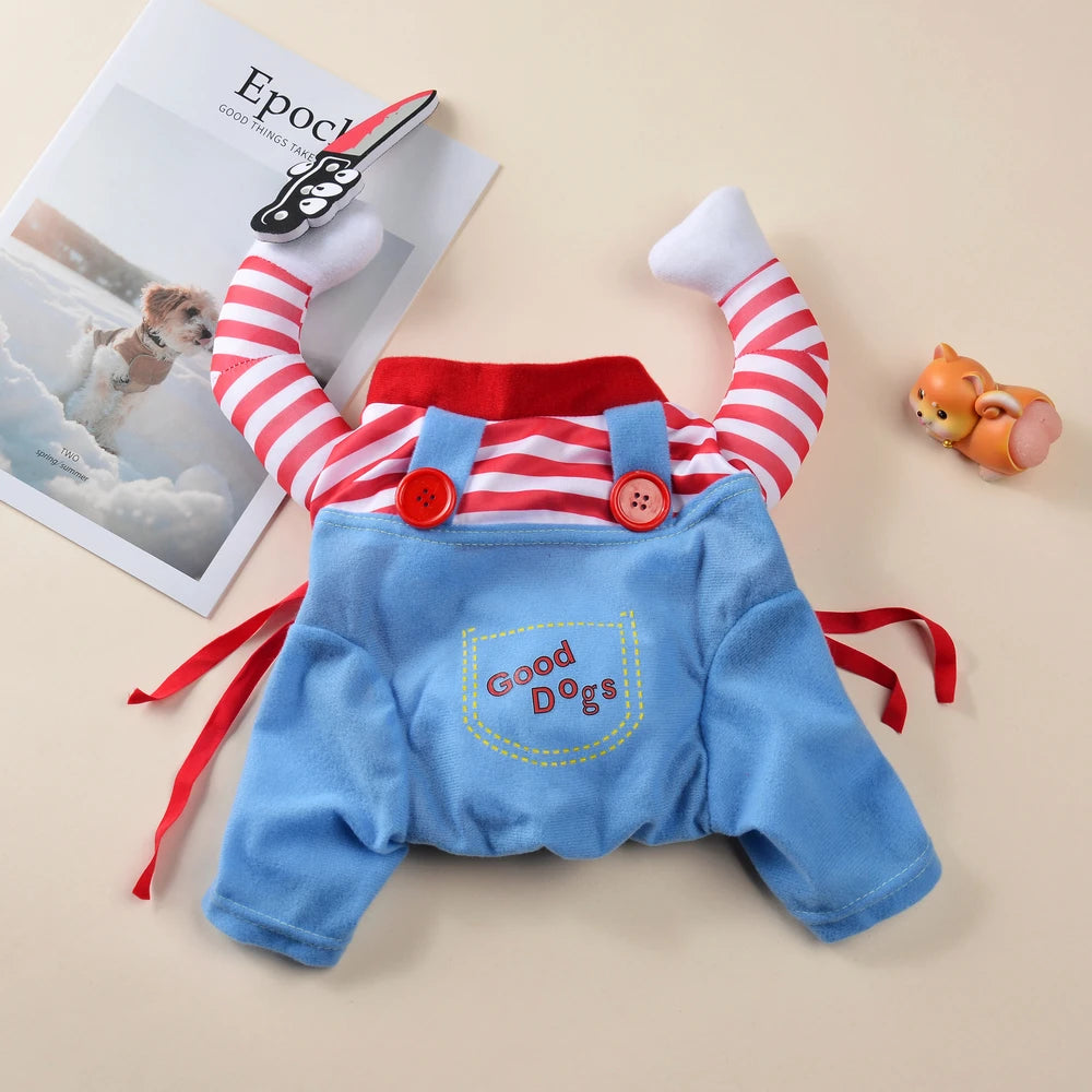 Cute Halloween Dog & Cat Costume Jumpsuit