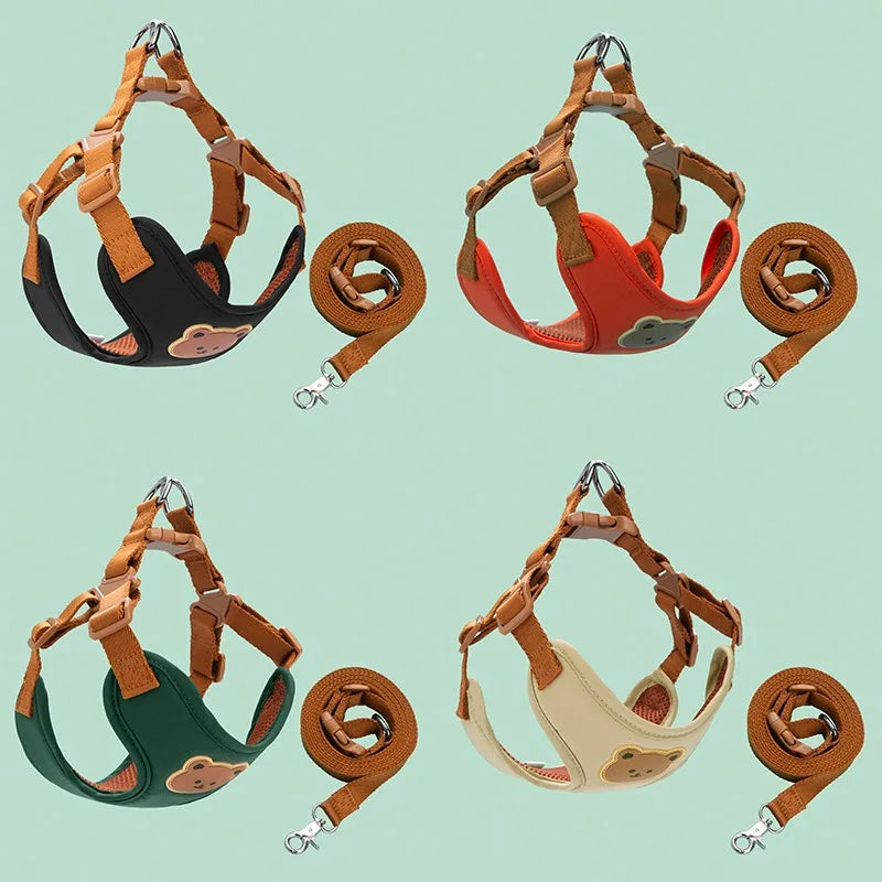 Breathable Dog & Cat Harness Set