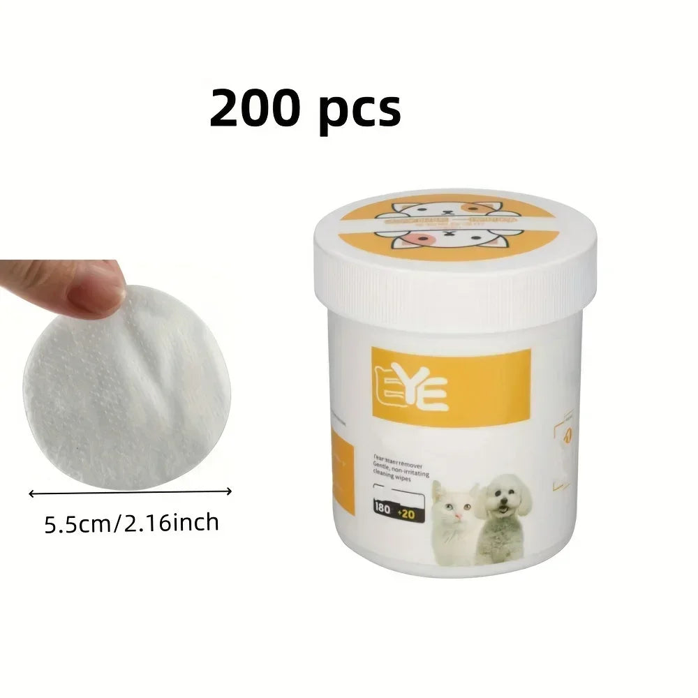 200pcs Pet Eye Cleaning Wipes