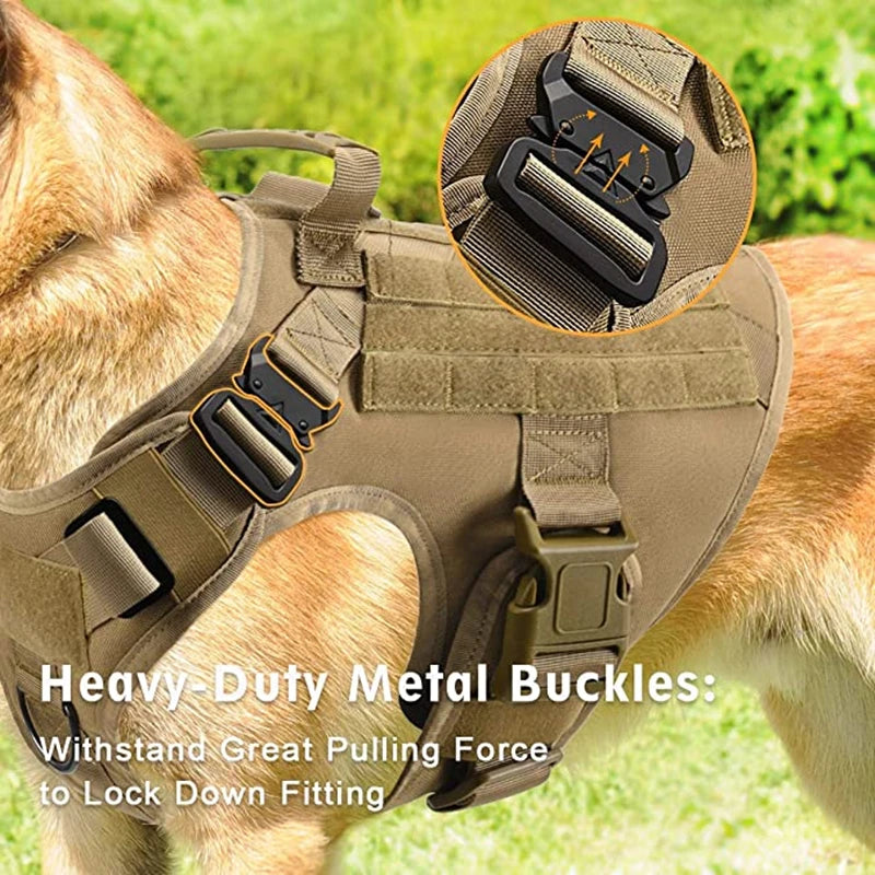 Tactical Dog Harness & Leash Set