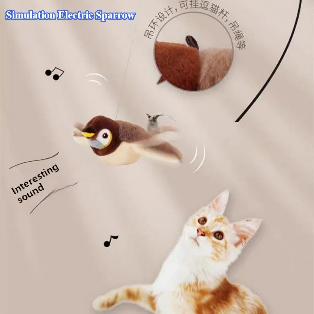Interactive Catnip Electric Bird Toy