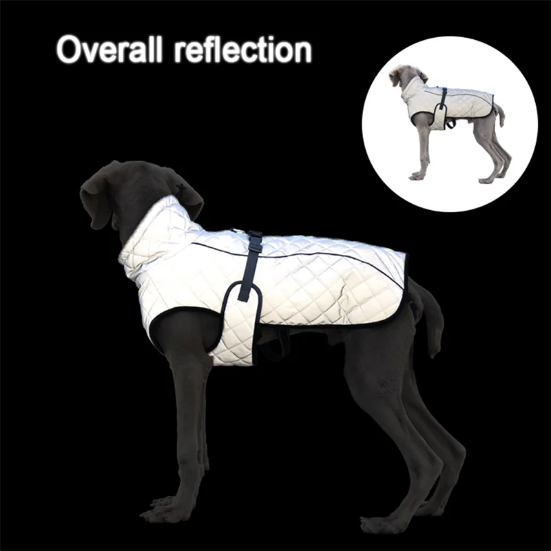 Reflective Winter Dog Jacket Large Medium Dog Coat Vest