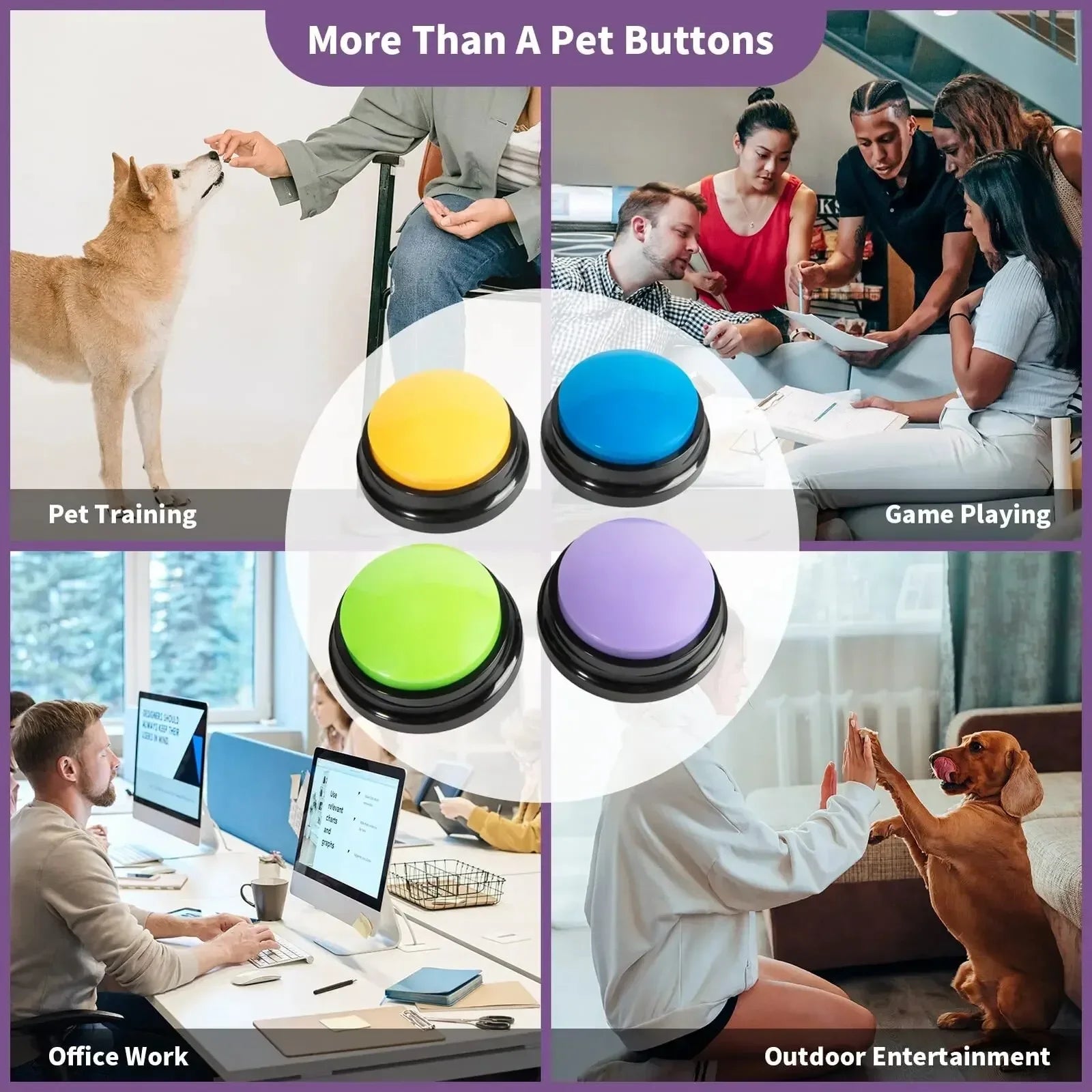 8PCS Dog Voice Communication Buttons