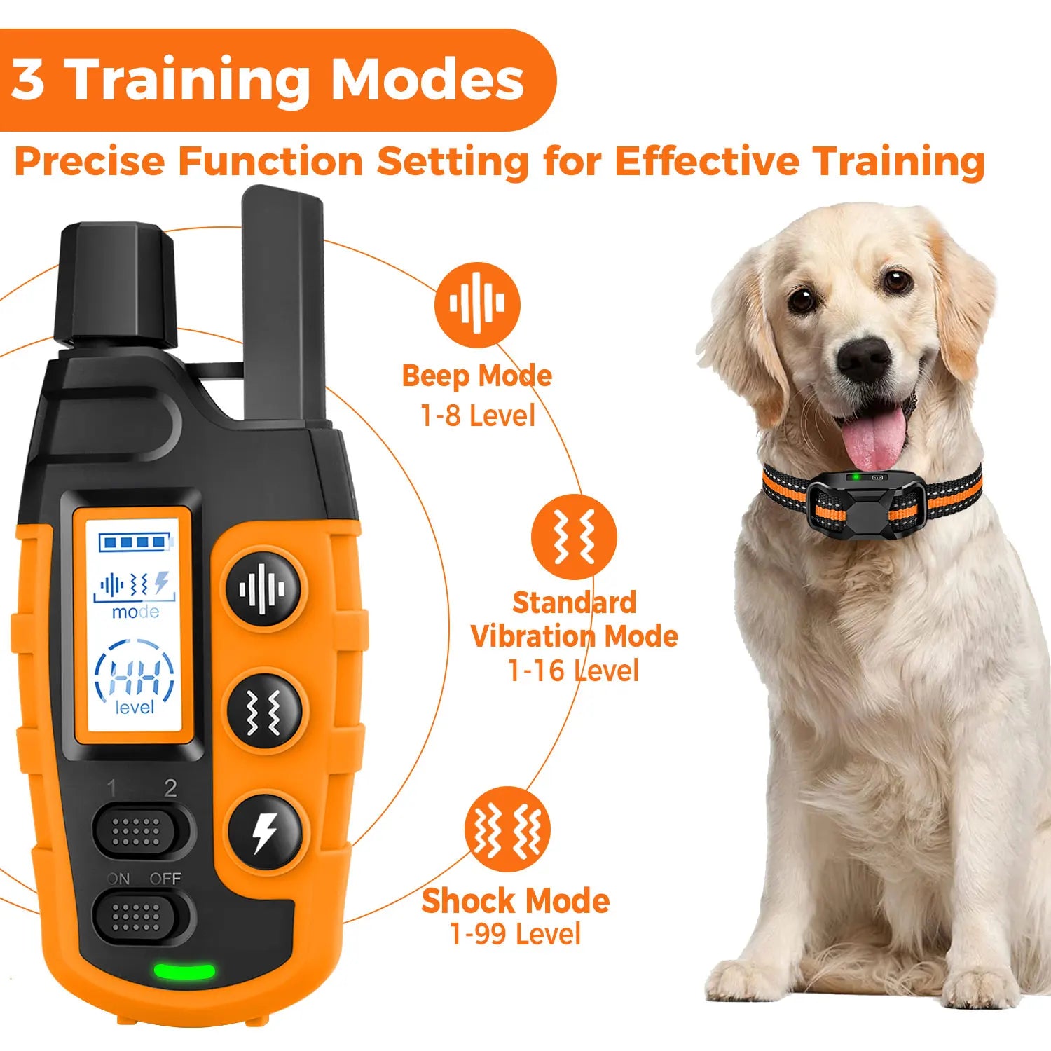 3300ft Dog Training Collar with Remote