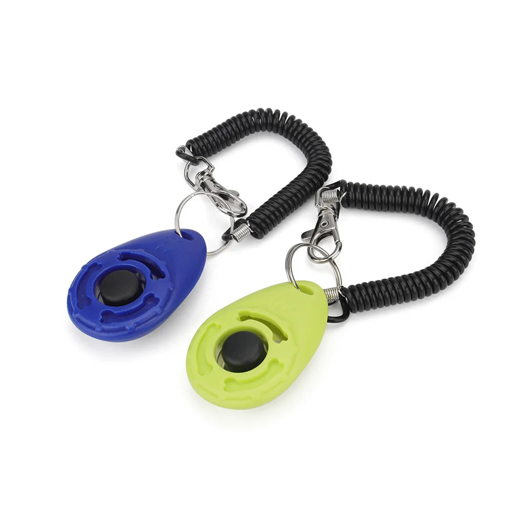 Pet Training Clicker with Keyring – Portable Dog & Cat Training Tool