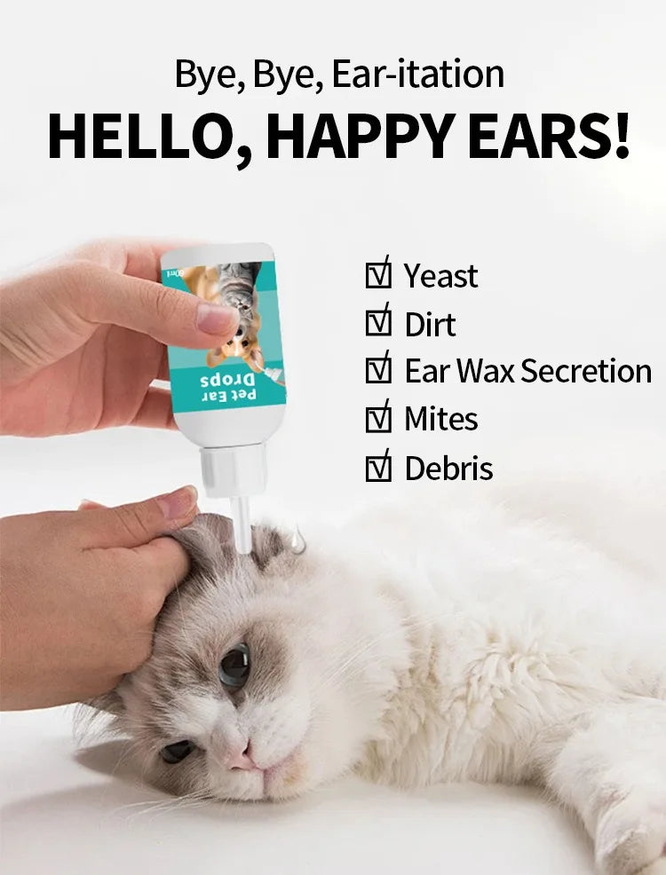 Pet Ear Wash for Cats & Dogs