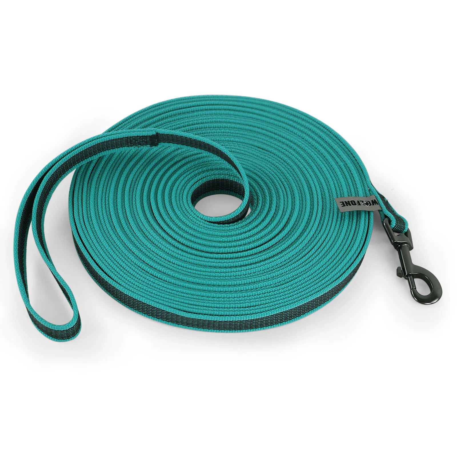 Dual-Color Latex Dog Leash – 1.5–15M