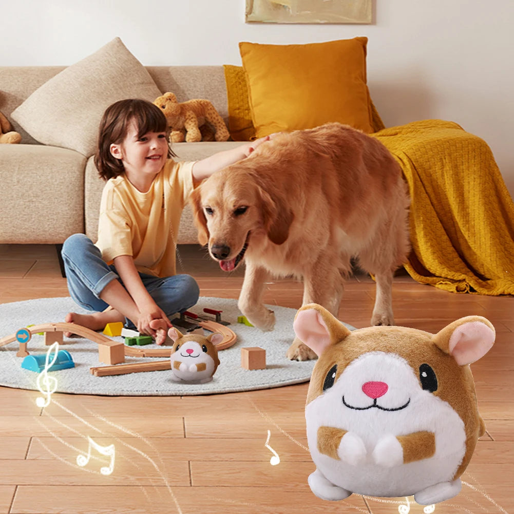 Automatic Bouncing Plush Dog Toy