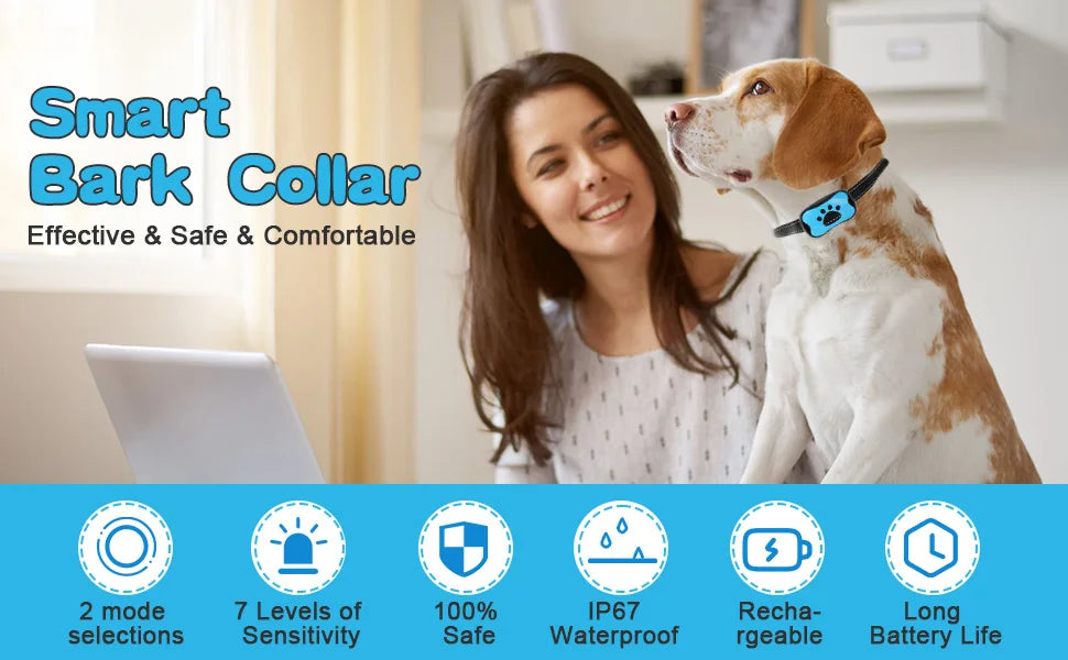 USB Rechargeable Anti-Bark Dog Collar