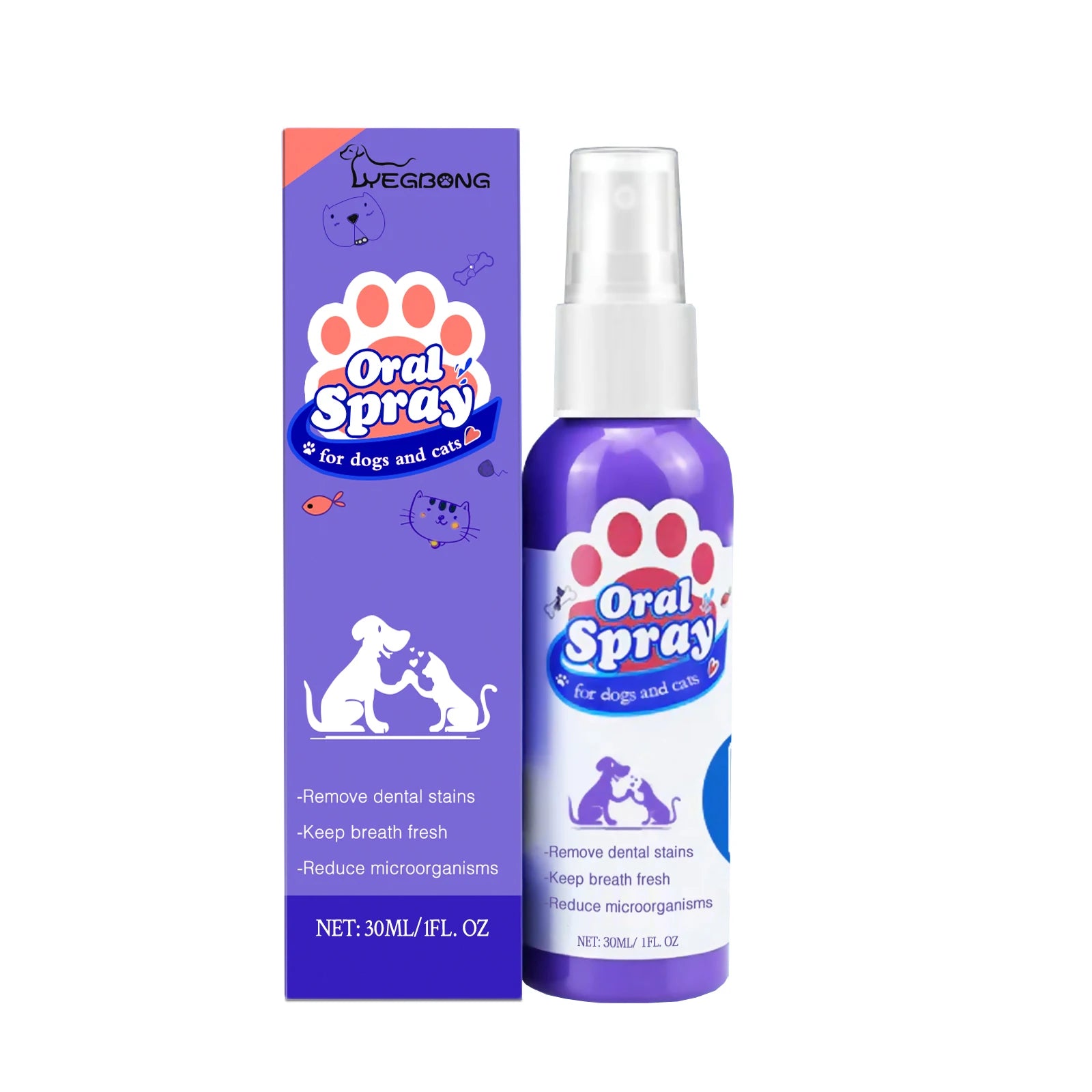 Pet Dental Spray for Dogs & Cats