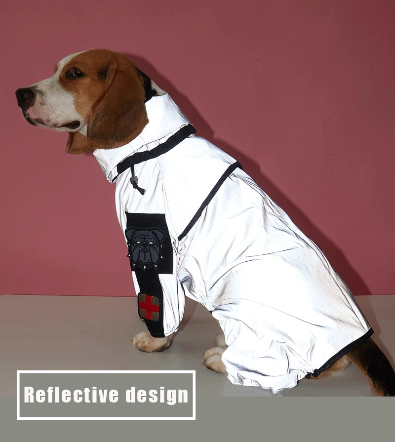 Outdoor Reflective Dog Raincoat