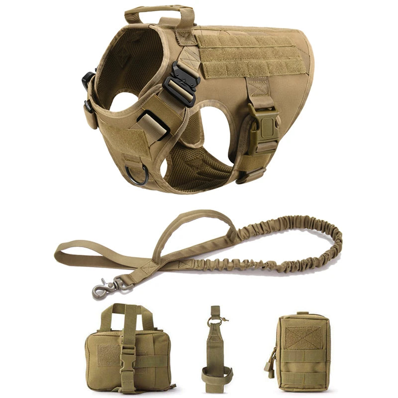 Tactical Dog Harness & Leash Set