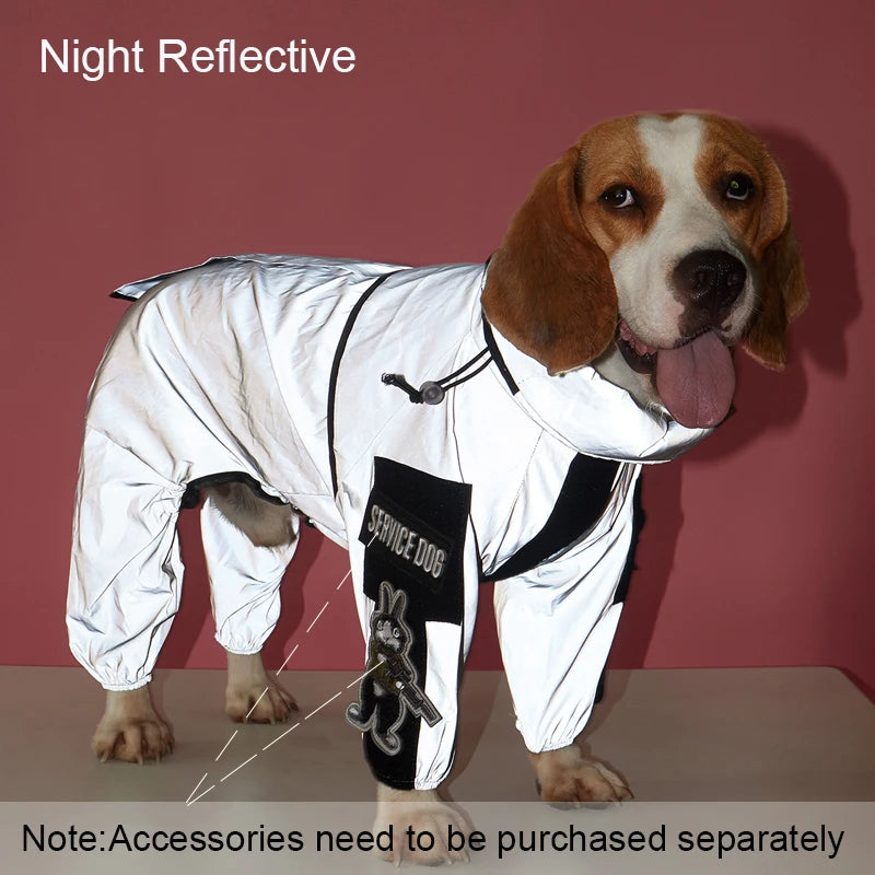 Outdoor Reflective Dog Raincoat