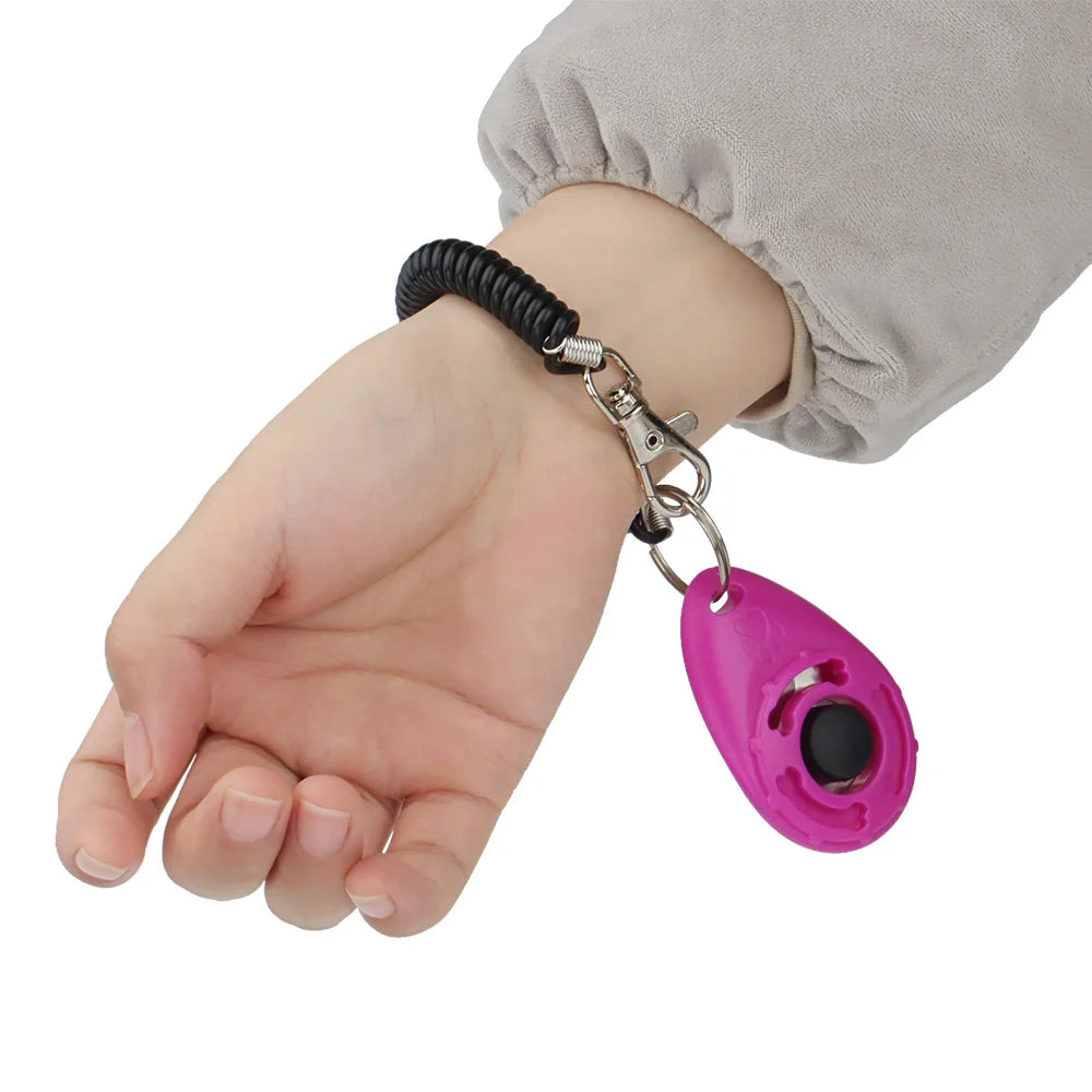 Pet Training Clicker with Keyring – Portable Dog & Cat Training Tool