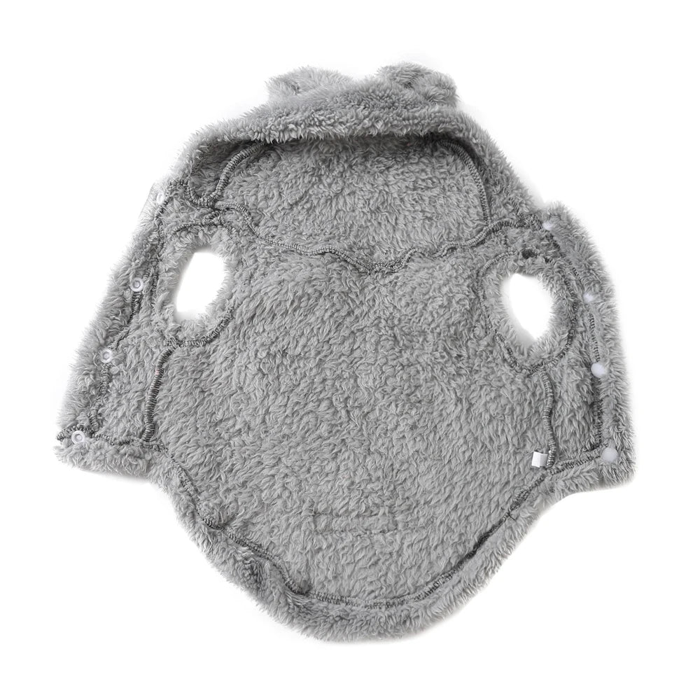 Soft Fleece Hoodie Dog Coat Winter Warm Pet Jacket