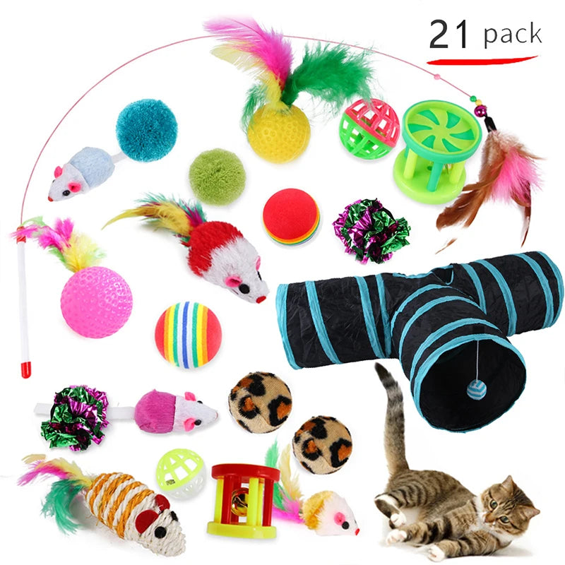 20-Piece Cat Toy Variety Set