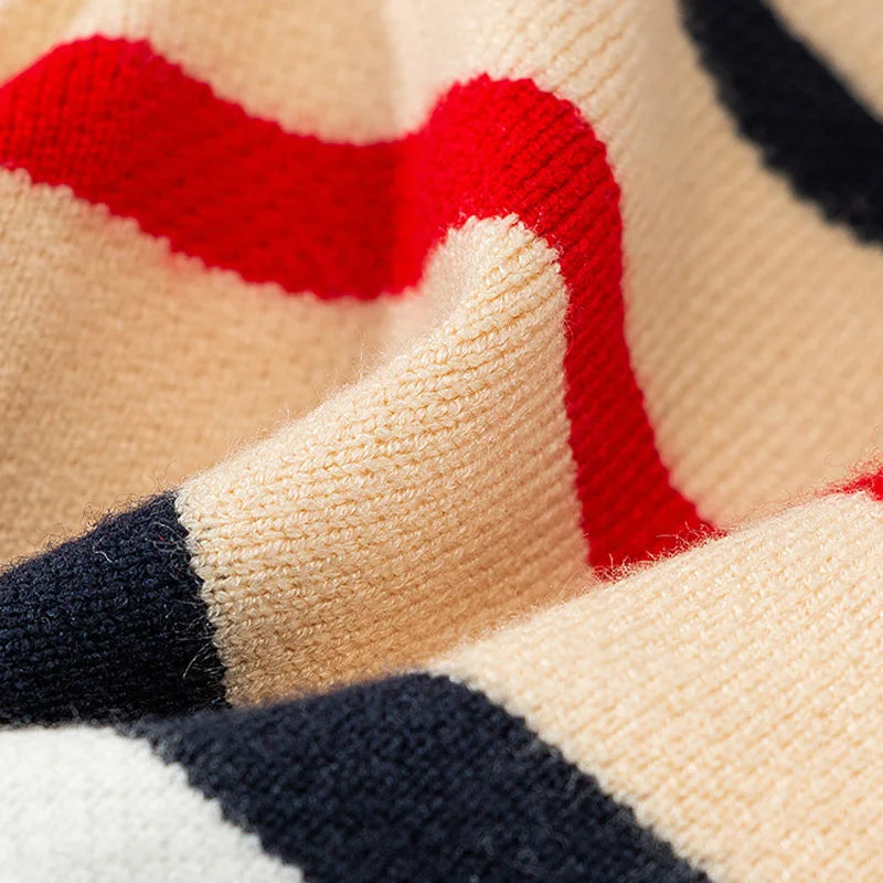 Luxury Striped Pet Cardigan Sweater