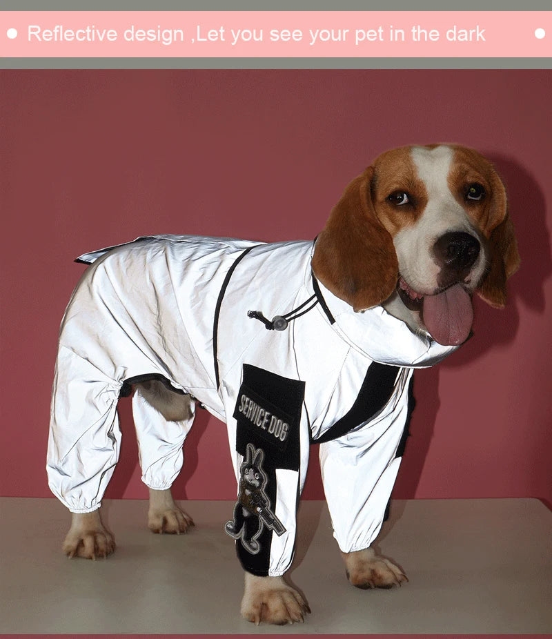 Outdoor Reflective Dog Raincoat