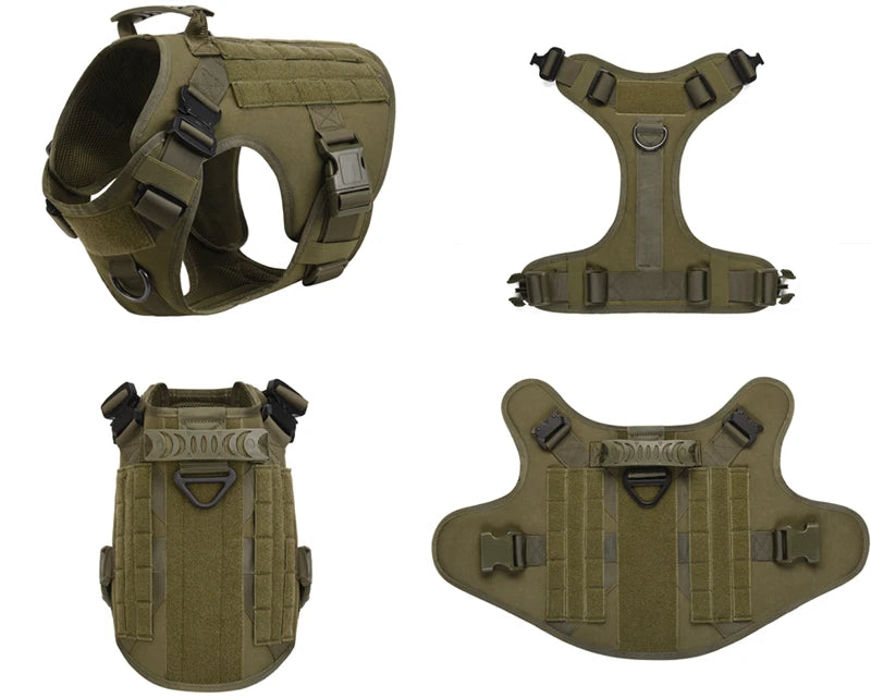 Tactical Dog Harness & Leash Set