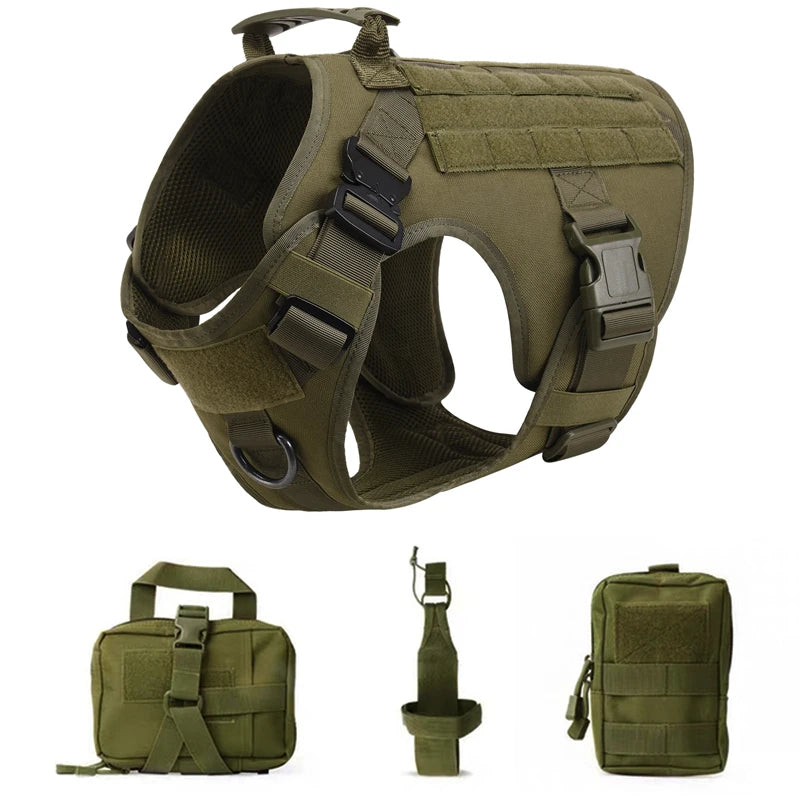 Tactical Dog Harness & Leash Set