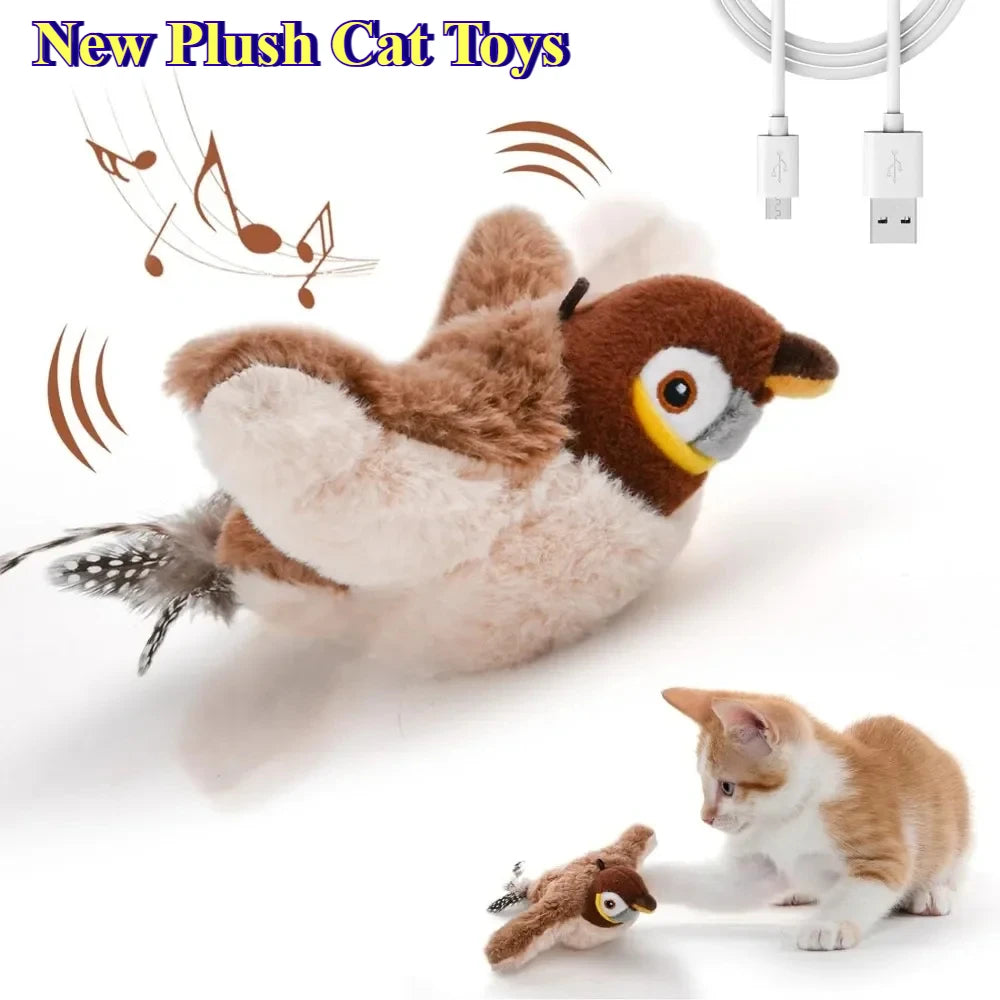 Interactive Catnip Electric Bird Toy