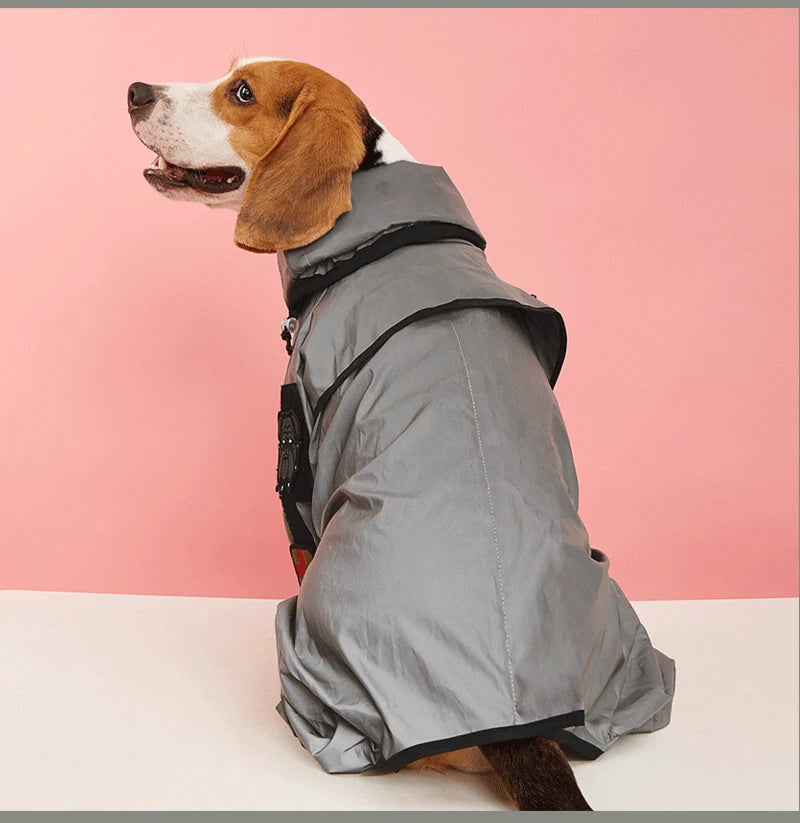 Outdoor Reflective Dog Raincoat
