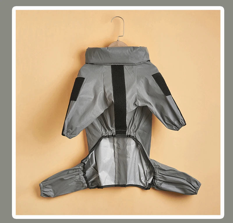 Outdoor Reflective Dog Raincoat