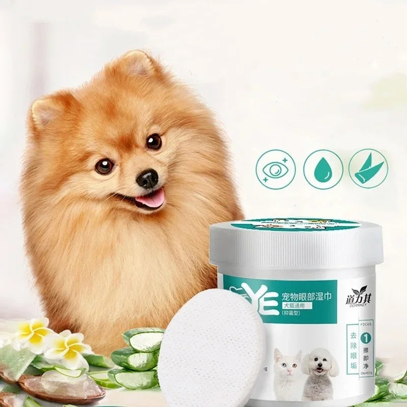 130pcs Pet Eye & Grooming Wipes