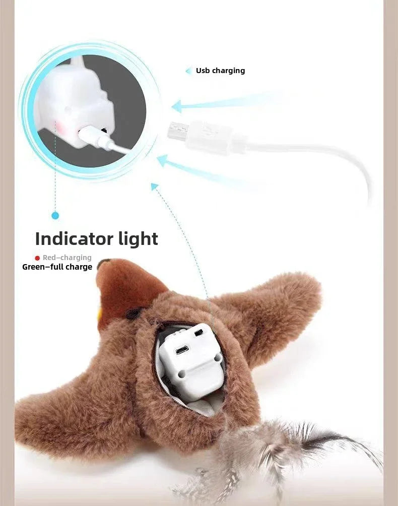 Interactive Catnip Electric Bird Toy