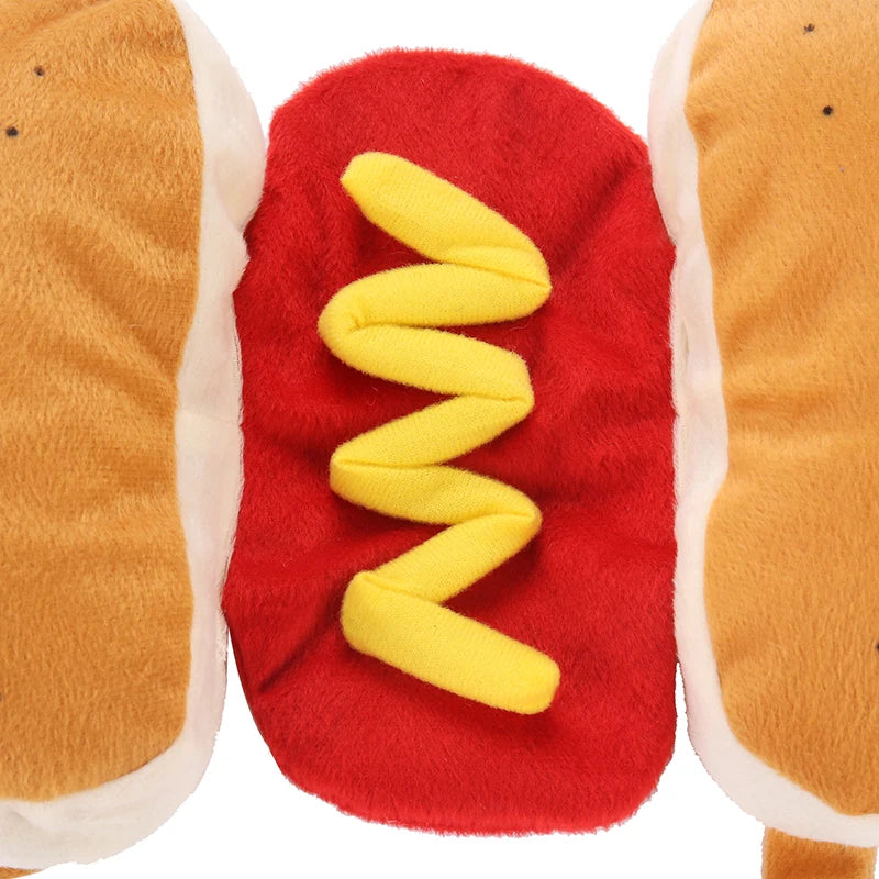 Hot Dog Dog Costume Adjustable Halloween Outfit